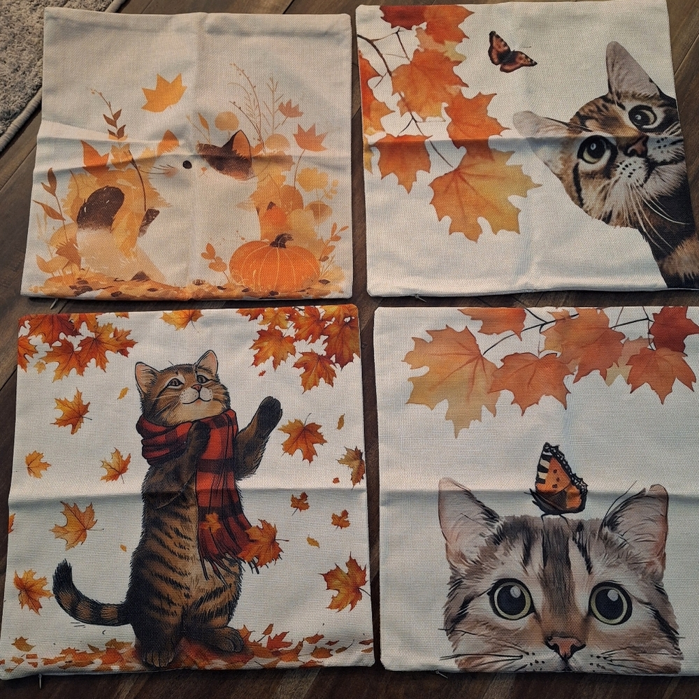 Cat Pillow Covers Super Cute New